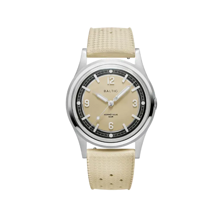 Relógio Baltic Hermétique Tourer Automatic Beige 37mm