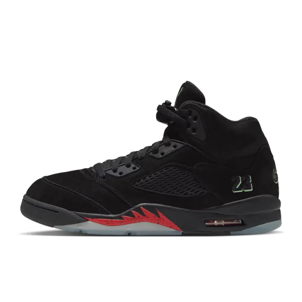 Air Jordan 5 Halloween Black Picante Red foto 1