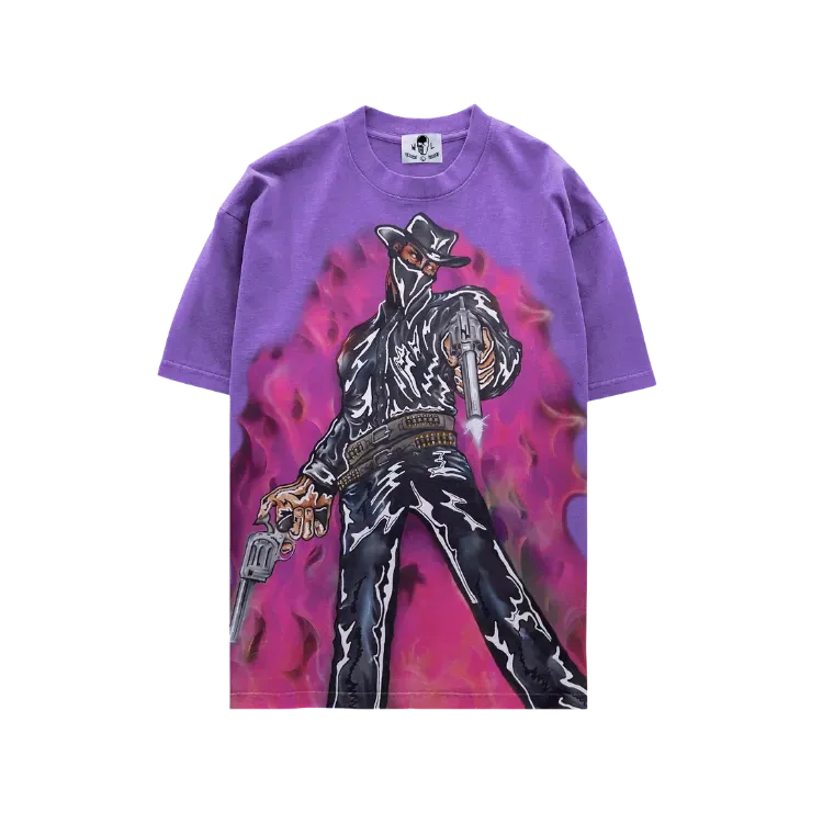 Camiseta Warren Lotas Night Cowboy Fire Purple