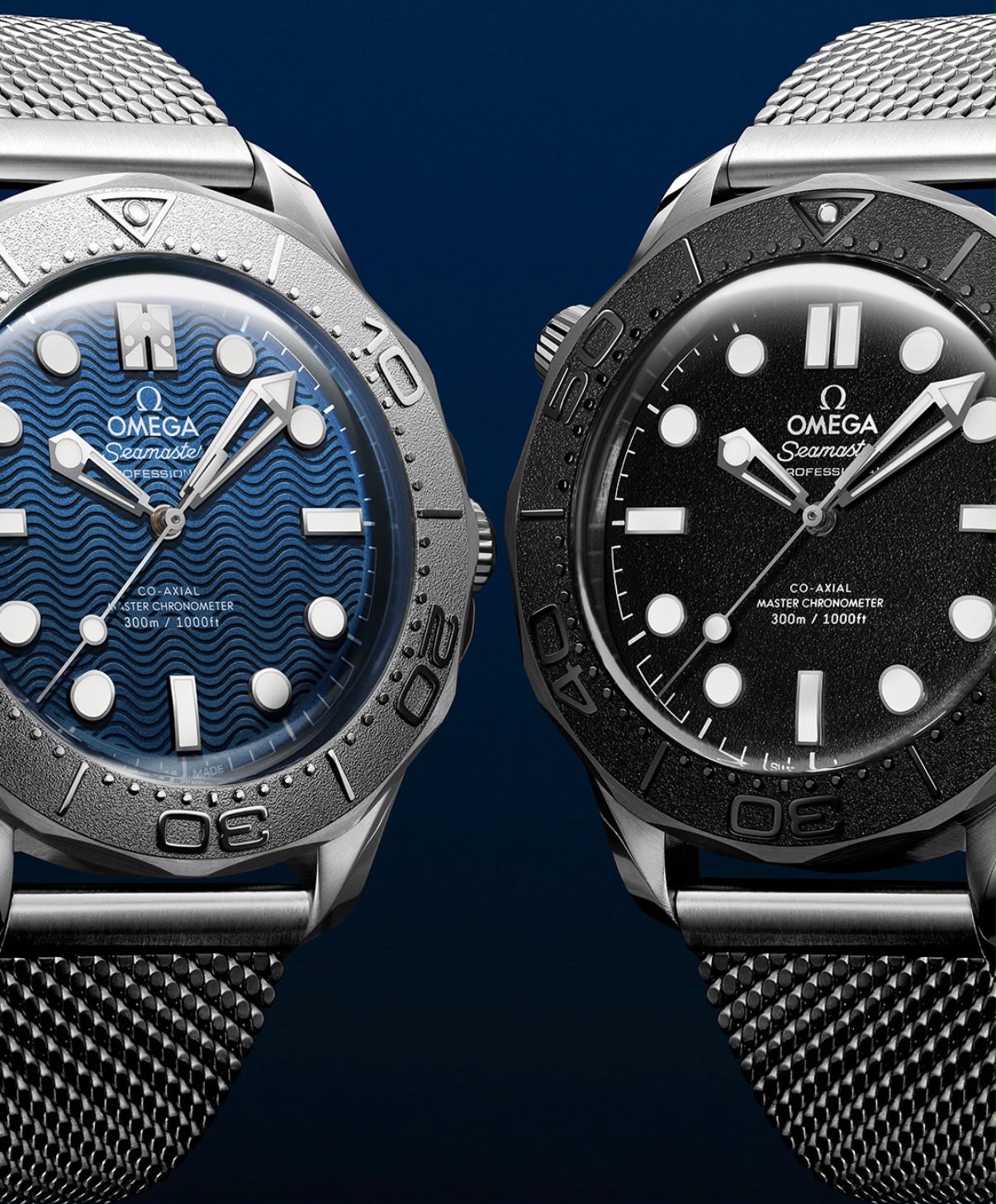 Omega explora a dualidade da franquia 007 com nova coleção Seamaster Diver 300M