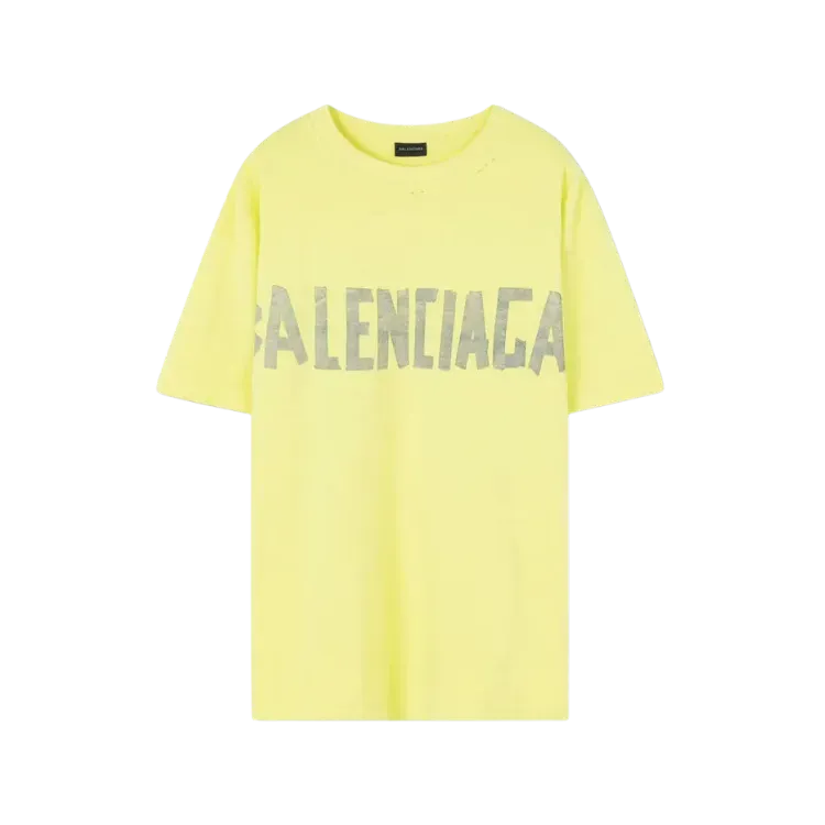Camiseta Balenciaga Medium Fit Fluo Yellow