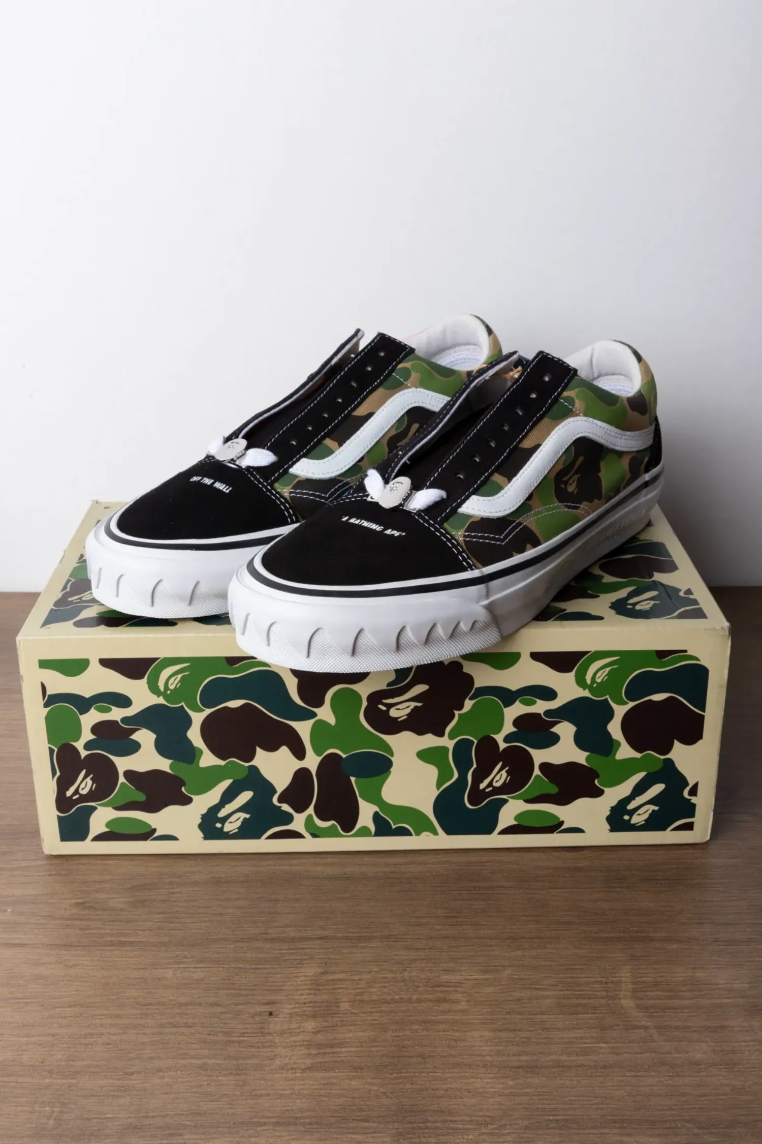 BAPE x Vans Old Skool LX Abc Camo Pink Blue Green