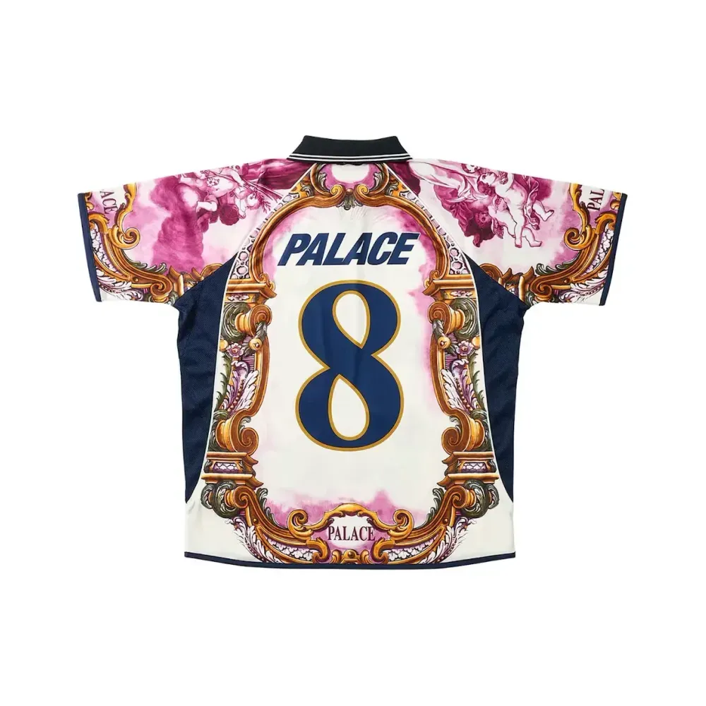Camiseta Corteiz Palace Holy Grail Jersey Burgundy foto 1