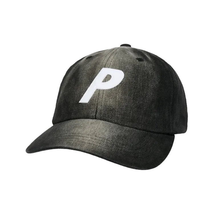 Boné Palace Bleached Denim P 6-Panel Black
