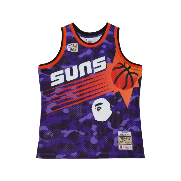 Mitchell & Ness x BAPE Regata NBA Phoenix Suns Swingman Jersey Purple