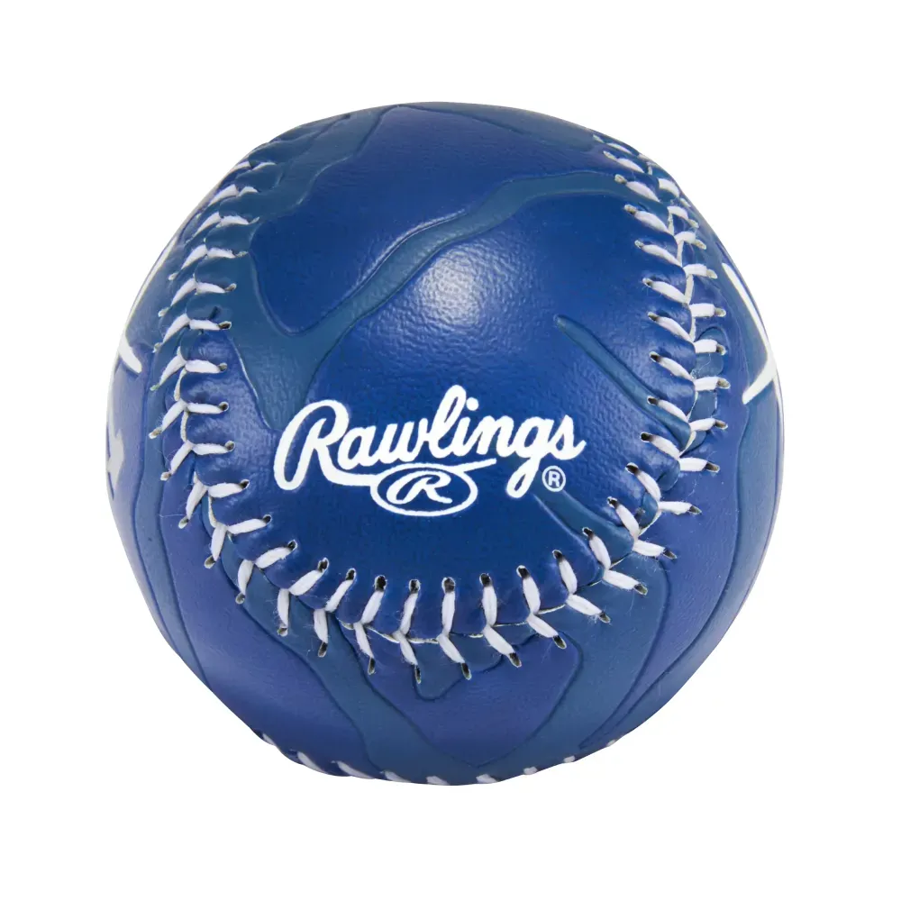 KAWS x Rawlings Bola De beisebol Los Angeles Dodgers Display Cube Blue foto 3