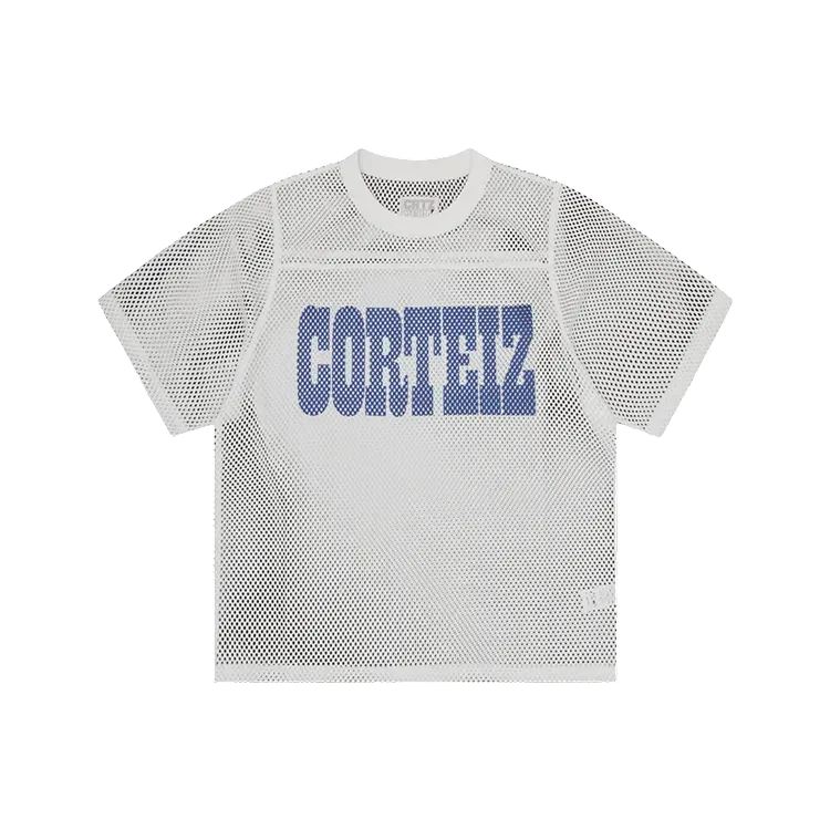 Camiseta Corteiz Western Open Mesh Jersey White