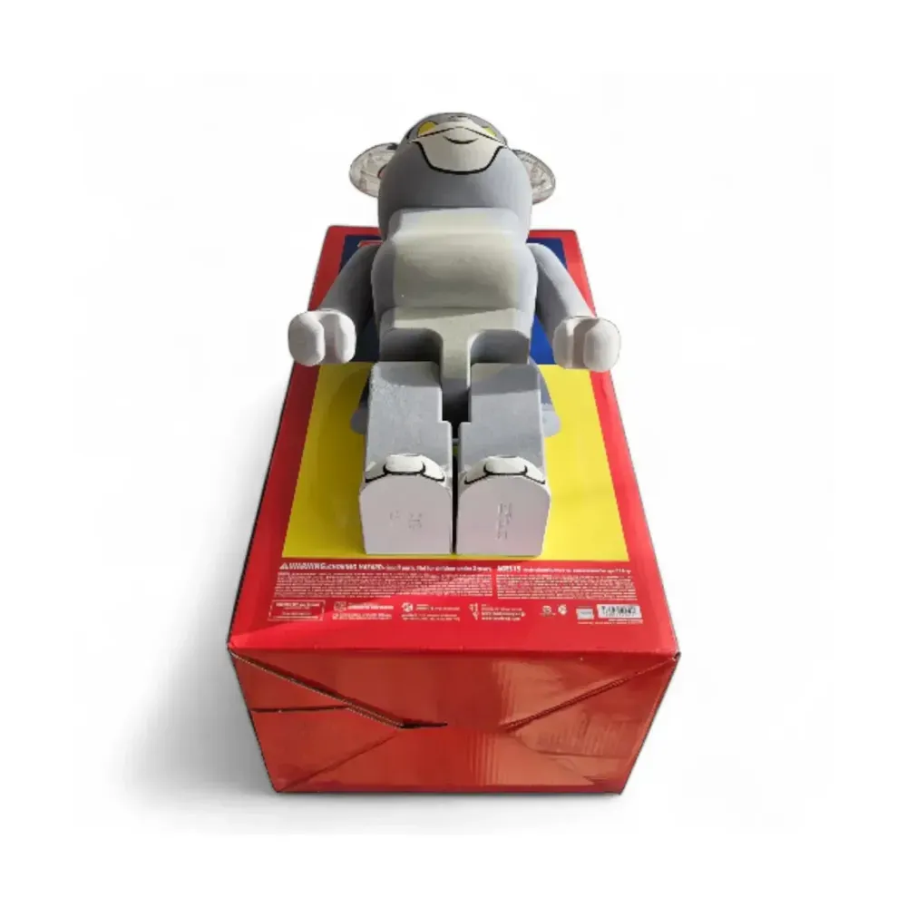 Bearbrick Medicom Toy Tom and Jerry: Tom Flocky Version Grey foto 5