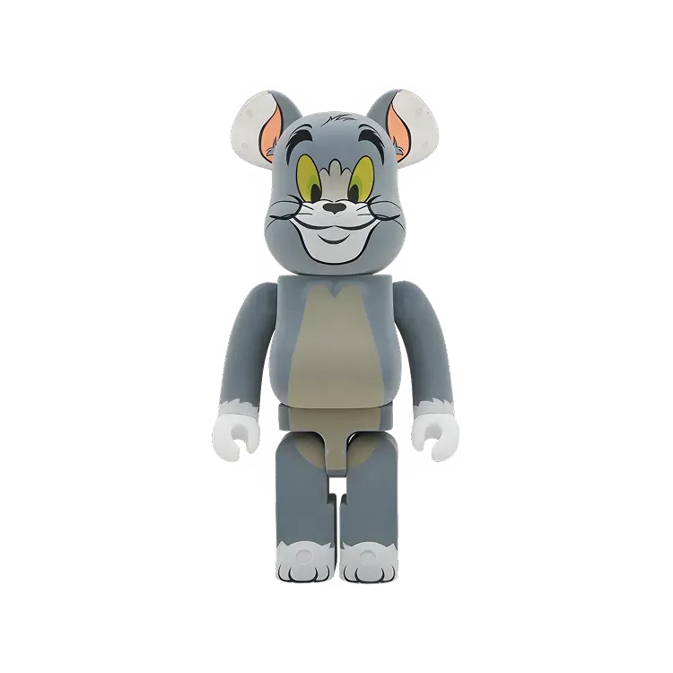 Bearbrick Medicom Toy Tom and Jerry: Tom Flocky Version Grey