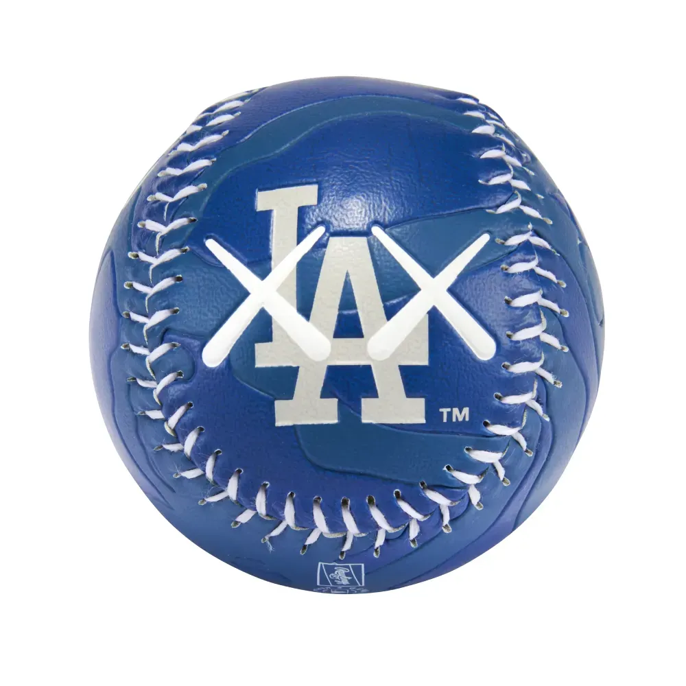 KAWS x Rawlings Bola De beisebol Los Angeles Dodgers Display Cube Blue foto 2