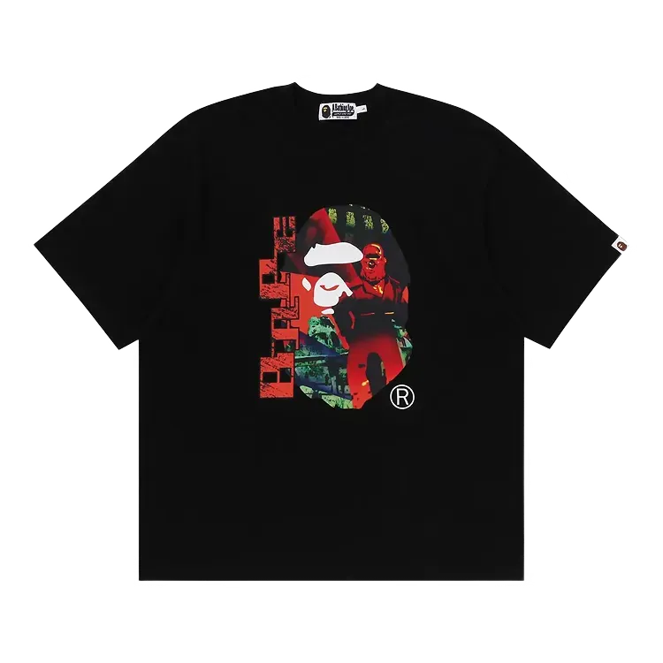 Camiseta BAPE Head Graphic Tee Black