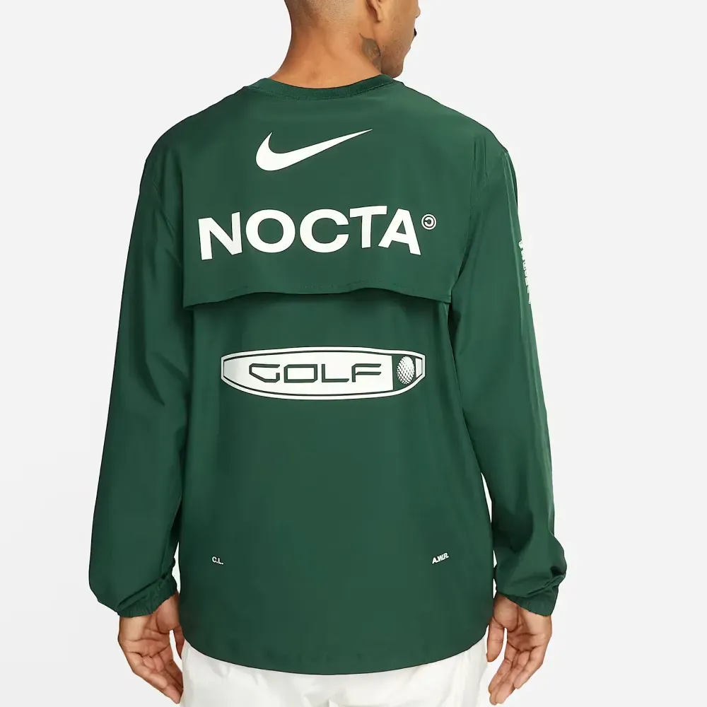 NOCTA x Nike Camiseta Long Sleeve Woven Pullover Green White foto 2