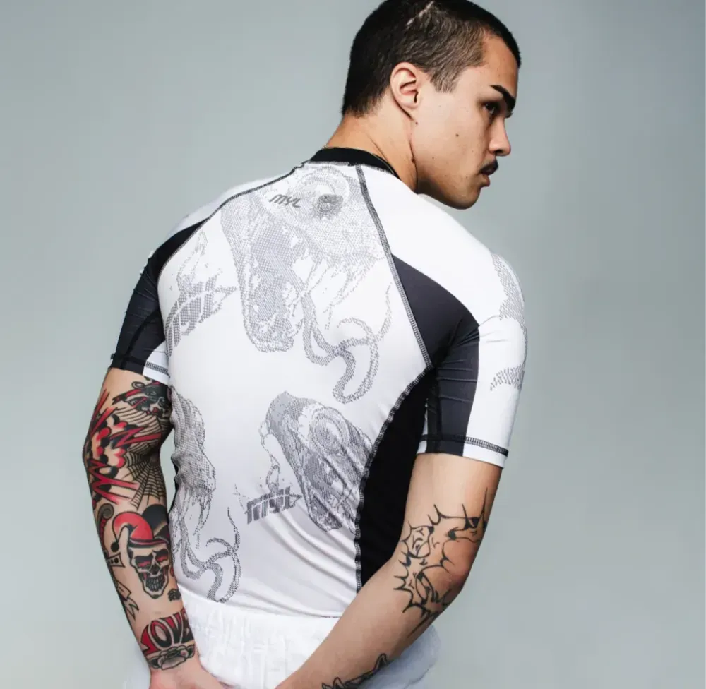 Camiseta Make Your Life Coral Rashguard Black foto 1