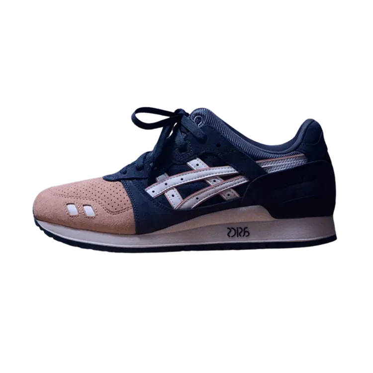 Kith x Ronnie Fieg x Asics Gel-Lyte III Remastered Salmon Toe Blue Salmon