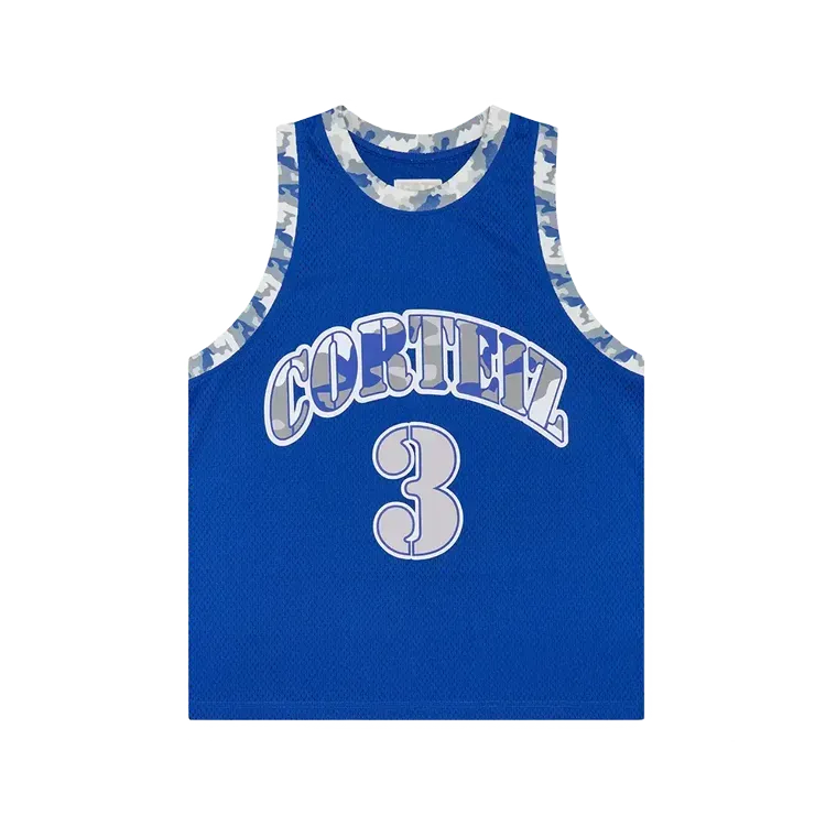 Regata Corteiz Stencil Camo Ball Jersey Royal Blue