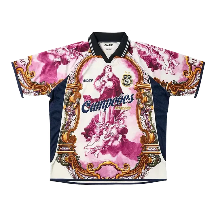 Camiseta Corteiz Palace Holy Grail Jersey Burgundy