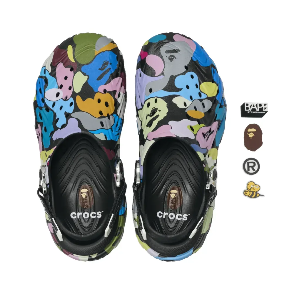 BAPE x Crocs Echo II Black foto 2