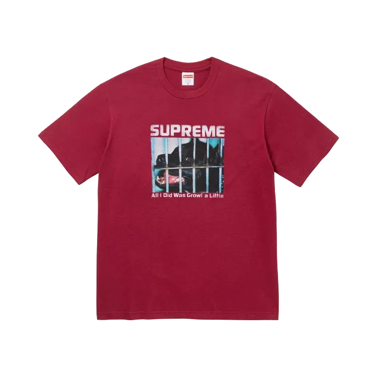 Camiseta Supreme Growl Cardinal FW26-W8