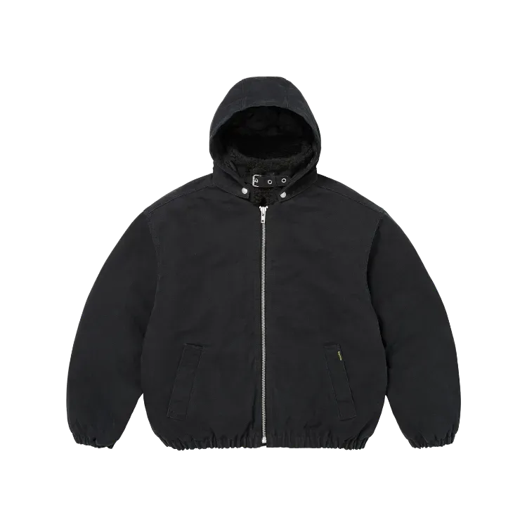 Jaqueta Supreme Faux Shearling Lined Bomber Black FW26-W8