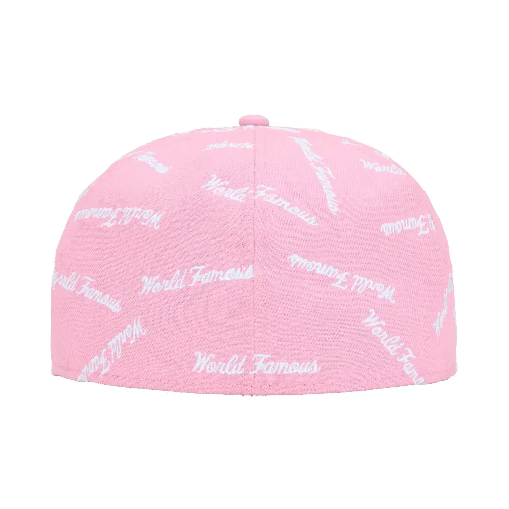 New Era x Supreme Boné World Famous Box Logo Light Pink FW26-W8