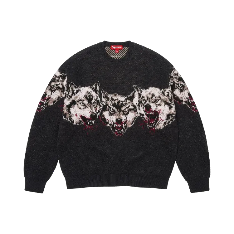 Suéter Supreme Wolves Black FW26-W8