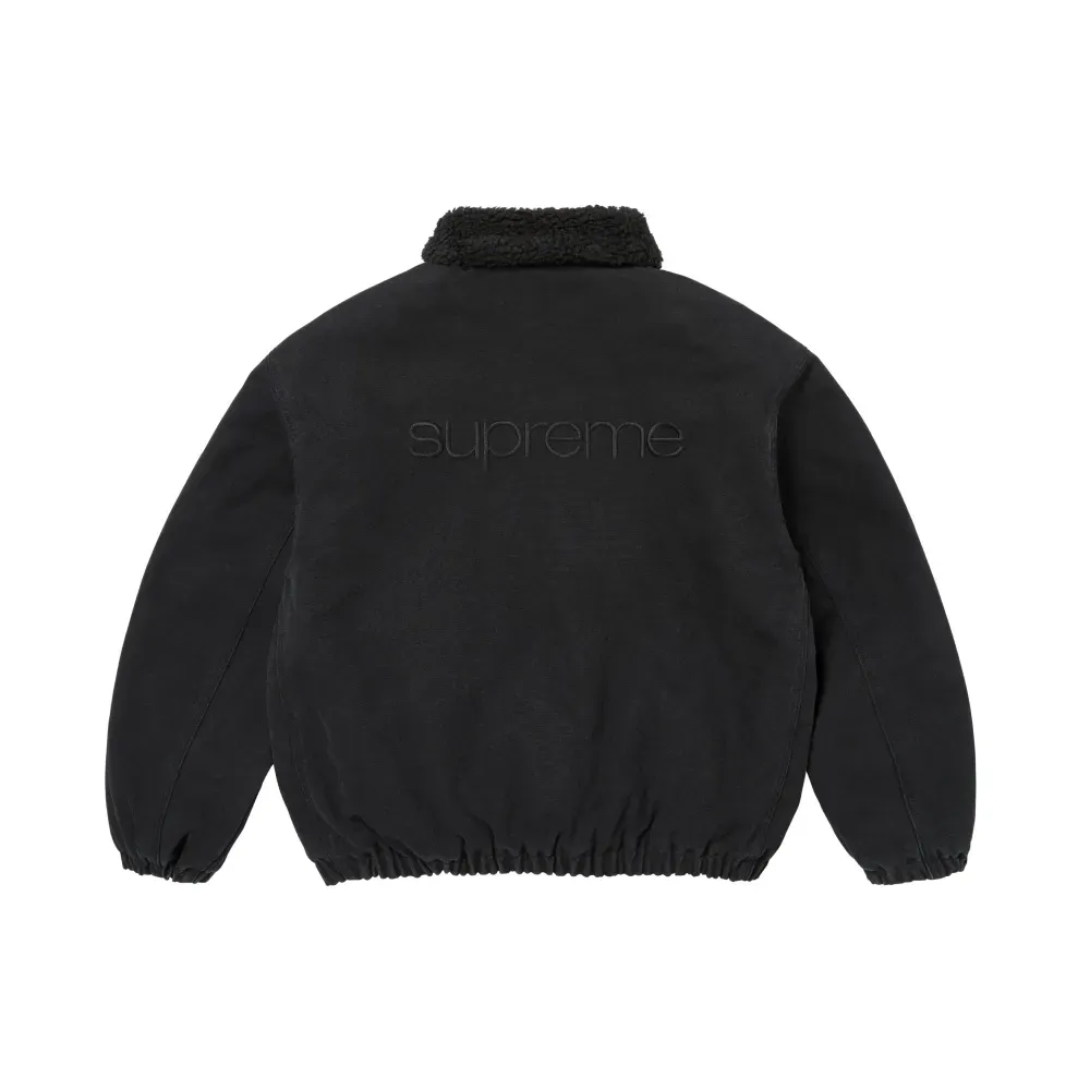 Jaqueta Supreme Faux Shearling Lined Bomber Black FW26-W8 foto 3