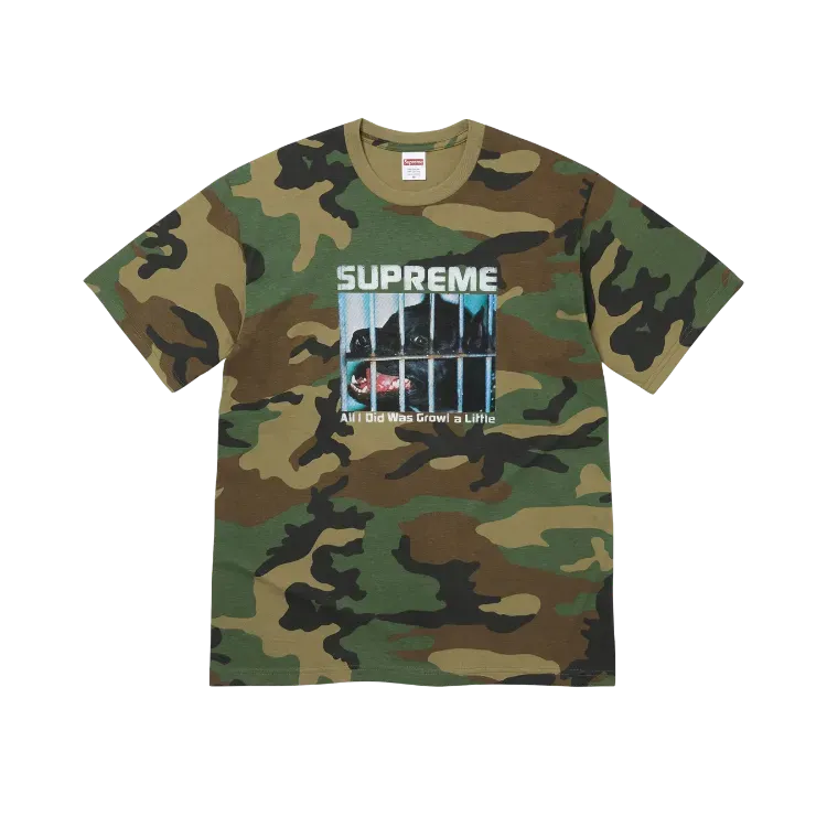 Camiseta Supreme Growl Woodland Camo FW26-W8