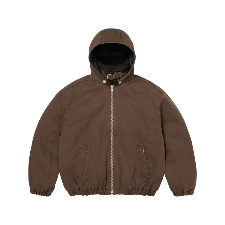 Jaqueta Supreme Faux Shearling Lined Bomber Brown FW26-W8