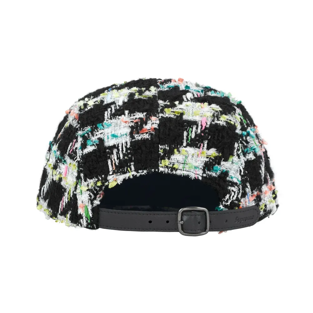 Boné Supreme Metallic Bouclé Camp Cap Black FW26-W8 foto 1