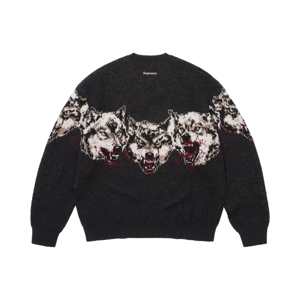 Suéter Supreme Wolves Black FW26-W8 foto 1