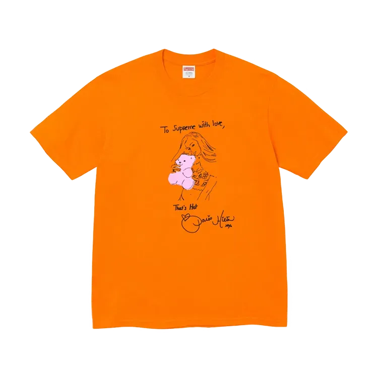 Rob Pruitt x Supreme Camiseta Paris Orange FW26-W8