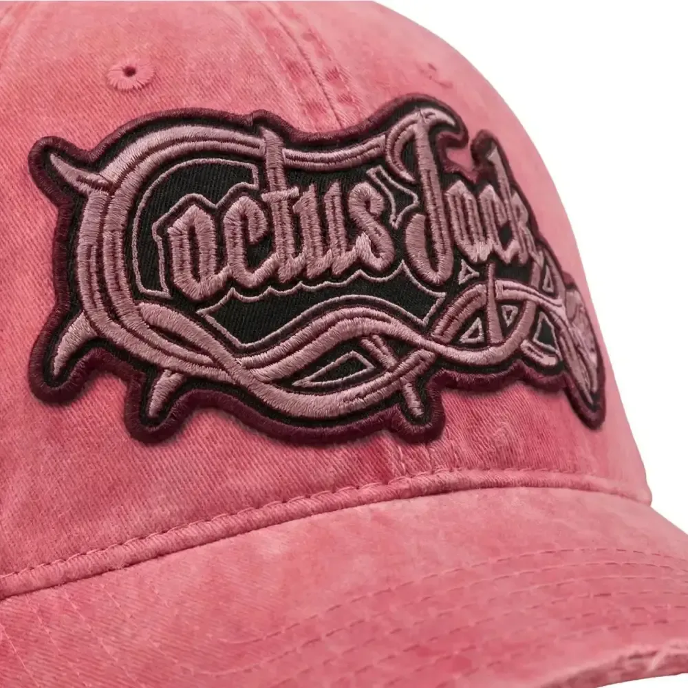 Boné Cactus Jack Distressed Patch Logo Pink foto 2