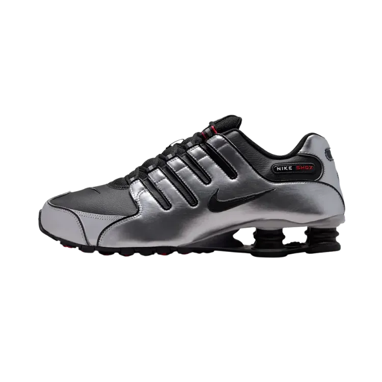 Nike Shox NZ Black Metallic Silver University Red