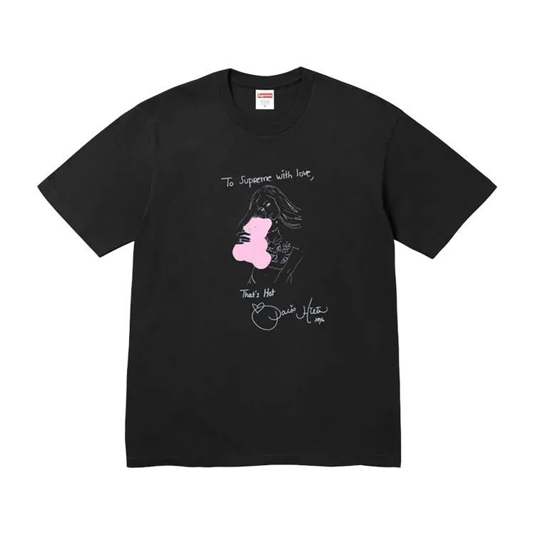 Rob Pruitt x Supreme Camiseta Paris Black FW26-W8