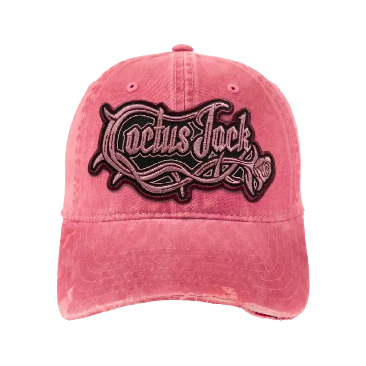 Boné Cactus Jack Distressed Patch Logo Pink