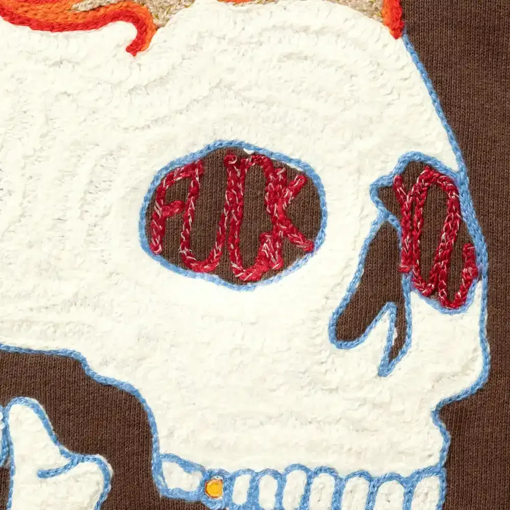 Jaqueta Supreme Fuck You Zip Up Hooded Brown FW26-W8 foto 2