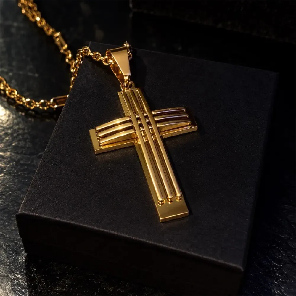 Colar Casa Cinza Brasil Main Cross Gold Edition foto 1