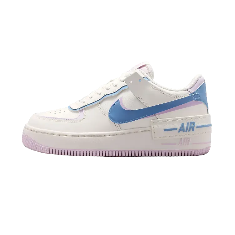 Nike Air Force Low 1 Shadow White Work Blue Pink Lilac