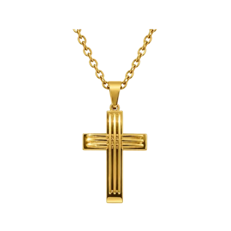 Colar Casa Cinza Brasil Main Cross Gold Edition