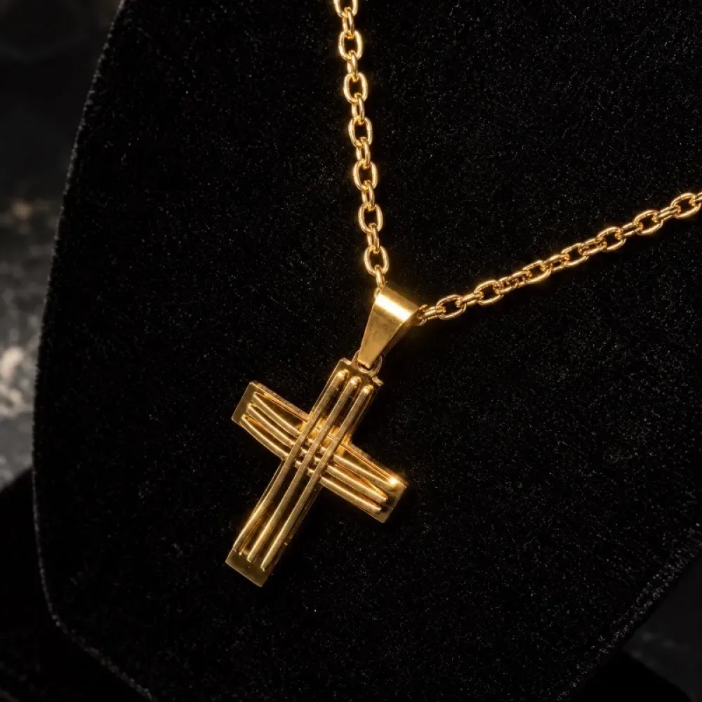 Colar Casa Cinza Brasil Main Cross Gold Edition foto 2