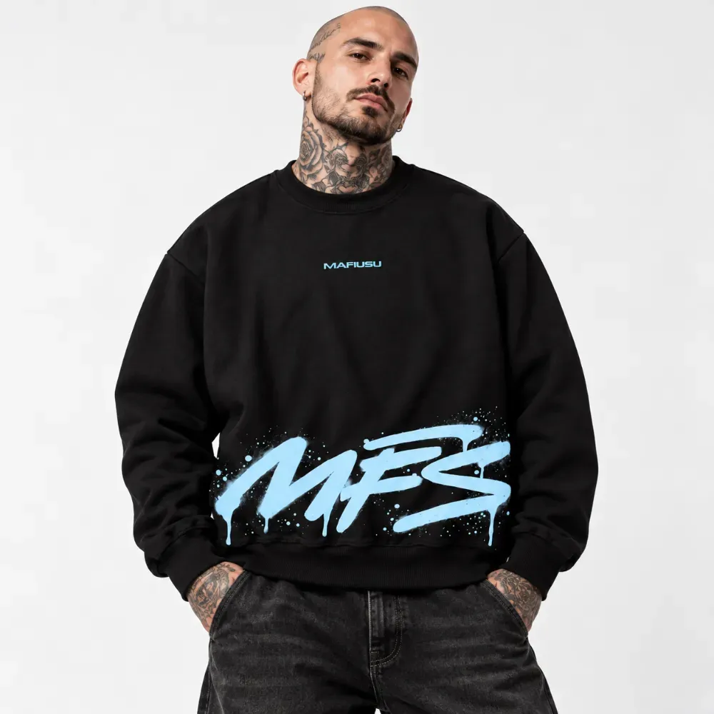 Moletom MAFIUSU Crewneck Tinta Blue foto 1