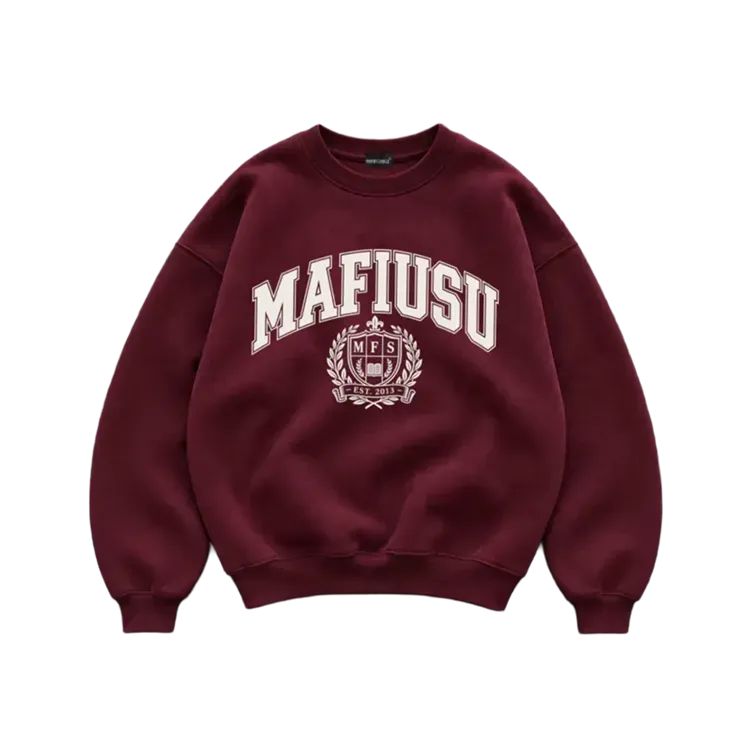 Moletom MAFIUSU Careca Harvard Bordeaux