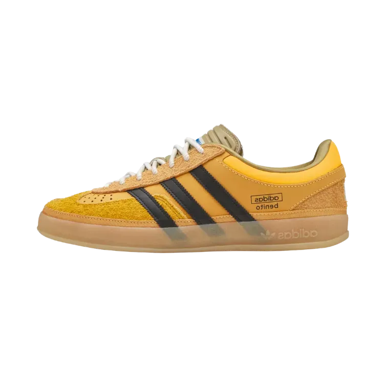 Bad Bunny x adidas Gazelle Indoor Solar Gold Core Black Gum