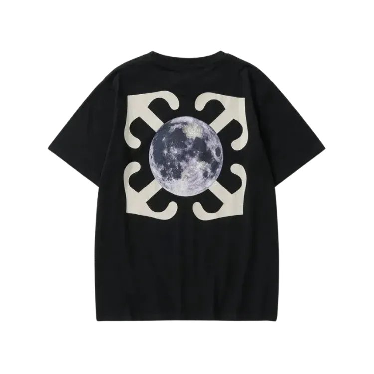Camiseta Off-White Super Moon Print Black