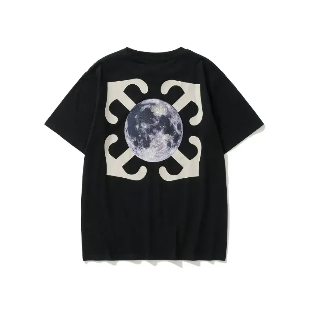 Camiseta Off-White Super Moon Print Black foto 1