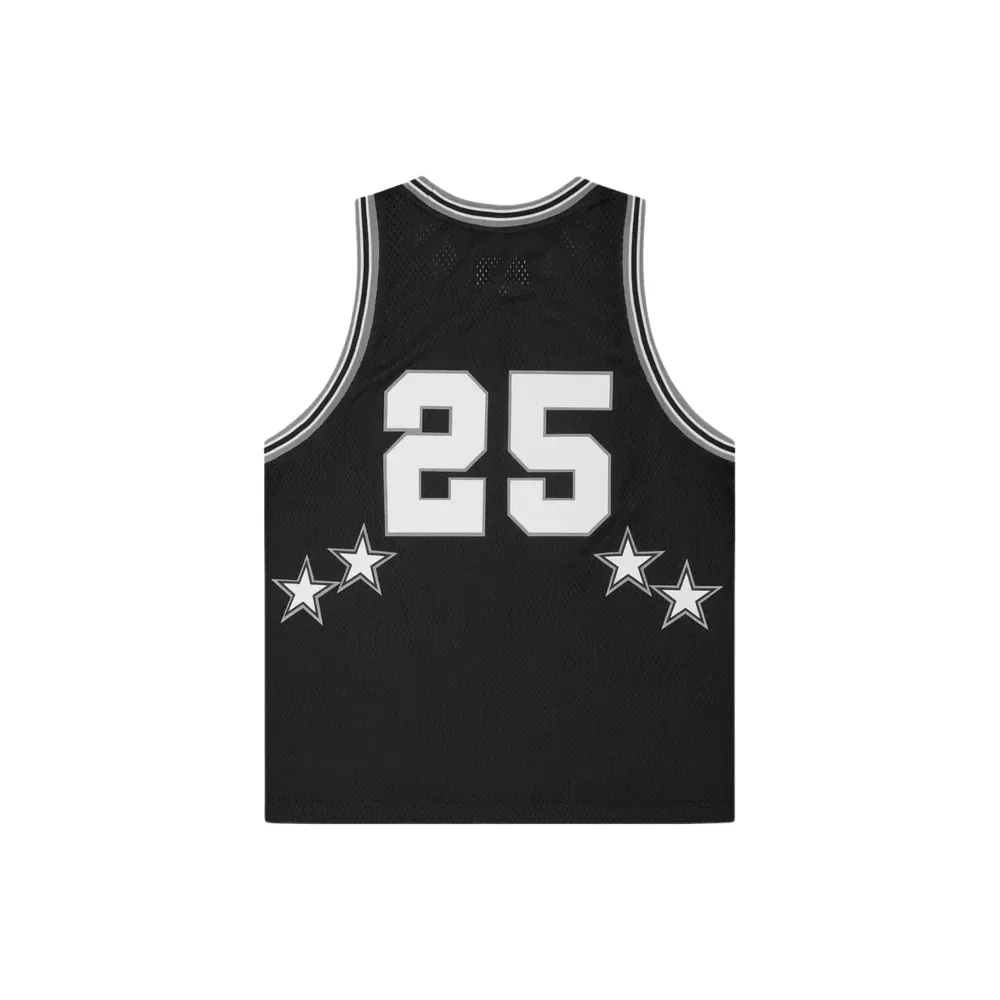 Regata Corteiz Stars Basketball Jersey Black foto 1