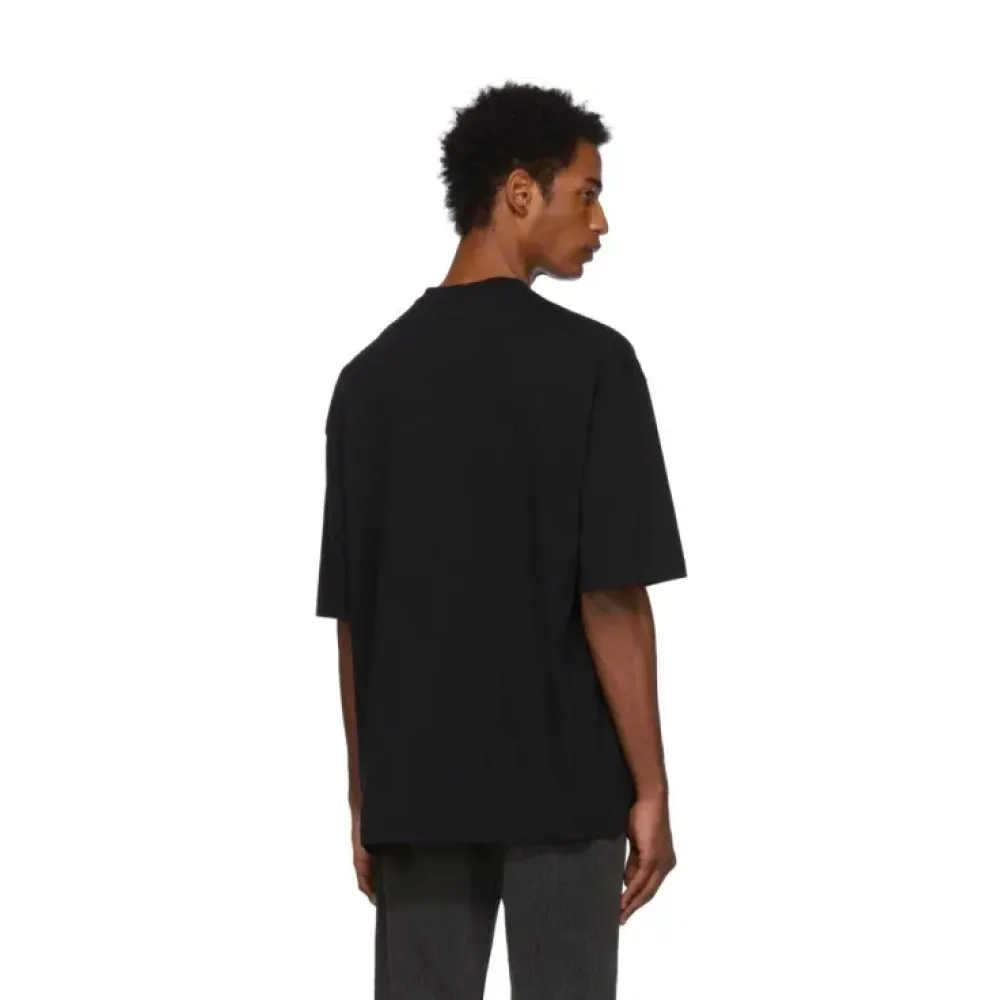 Camiseta Balenciaga BB Logo Black Yellow foto 2
