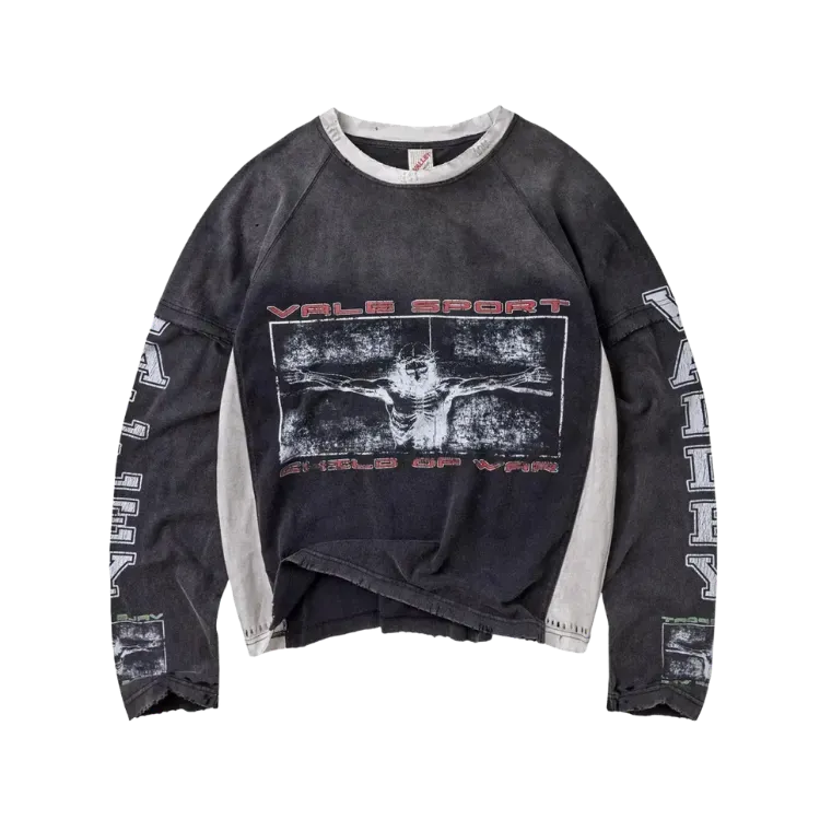 Camiseta Vale Lives Forever Holy Spirit Long Sleeve Black