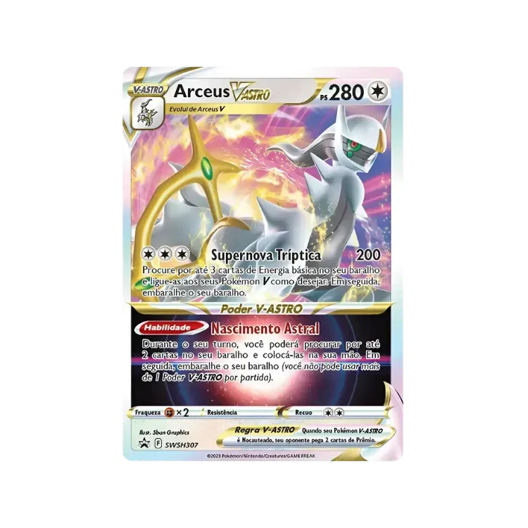 Arceus V-ASTRO (SWSH307) Espada e Escudo Promos Pokémon TCG