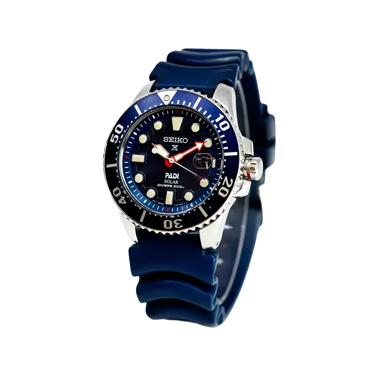 Relógio Seiko Prospex Solar Diver Diving Blue 43mm